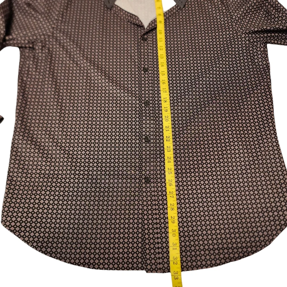 Construct Men's Geo 4-Way Stretch Casual Dress Shirt - Picture 7 of 10